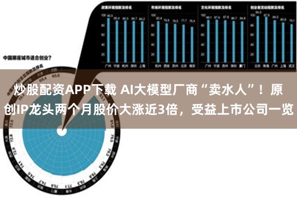 炒股配资APP下载 AI大模型厂商“卖水人”！原创IP龙头两个月股价大涨近3倍，受益上市公司一览