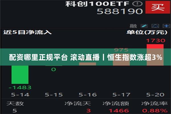 配资哪里正规平台 滚动直播丨恒生指数涨超3%