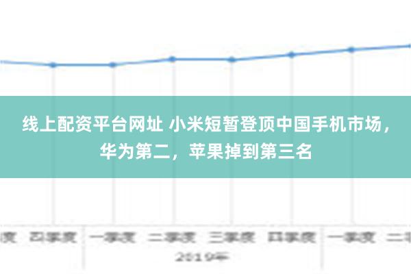 线上配资平台网址 小米短暂登顶中国手机市场，华为第二，苹果掉到第三名